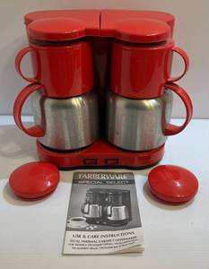 lot 137 image: Farberware Special Select Double Coffee Maker (Lightly Used)