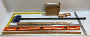 lot 156 image: Group Including Level, Measuring Squares And More