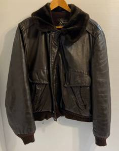 lot 163 image: Genuine Leather By Grais Bomber Style Leather Jacket Size 46
