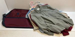 lot 171 image: Group Of Long Sleeve Button Up Shirts Some With Advertisement Including Remington And More Size XL