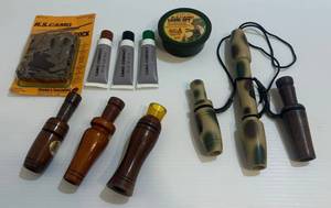 lot 175 image: Group Of Misc. Duck And Goose Calls Some Vintage And More