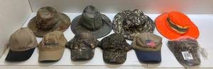 lot 183 image: Group Of Misc. Hats Some Camo