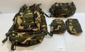 lot 187 image: &nbspCamo Bags And Backpack Including KMS