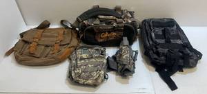 lot 188 image: Group Camo Storage Bags Including Cabelas And More