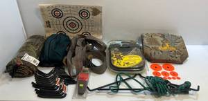 lot 189 image: Group Of Misc. Hunting Items Including Targets And More