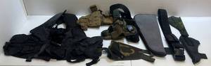 lot 190 image: Group Of Misc. Holsters, Ammo Belts And More Some Camo Pattern