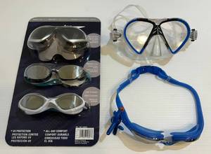 lot 322 image: Group Swimming Googles Some NIB