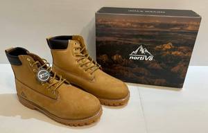 lot 206 image: Norti V8 Mens Work Boots 6 Soft Toe Slip-Resistant Winter Work Boots SNIC221M Yellow Size 15 NIB