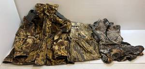 lot 210 image: Group Of Misc. Camo Hunting Gear Including Stearns Camo Rain Suit XXL, Rocky Scent IQ Long Sleeve Camo Shirt And More Size XXL