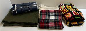 lot 219 image: Group Of Msc. Blankets One Wool And More