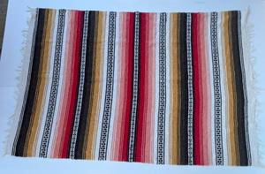 lot 223 image: Vintage Navajo Themed Blanket 53x 77