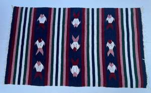 lot 225 image: Vintage Navajo Themed Blanket 45 x 73