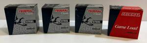 lot 231 image: 4 Boxes Of Federal 20 Ga. Shotgun Shells 1 78 8 Shot Game Load 2 34 2 12 Dram Eq. 3 3 1Oz. 2 Shot Copper Plated Muz Vel 1330 FPS