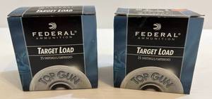 lot 232 image: 2 Boxes Of Federal 20 Ga. Shotgun Shells ( Target Load ) 2 12 2 12 Dram Eq. 78 Oz. 8 Shot (Full Boxes)