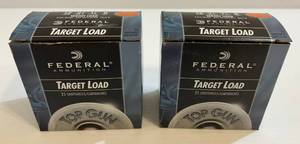 lot 234 image: 2 Boxes Of Federal 12 Ga. Shotgun Shells (Target Load) 2 34 Dram Eq. 1 18 Oz. 8 Shot (Full Boxes)
