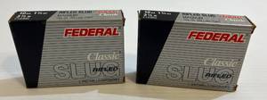 lot 244 image: 2 Boxes Of Federal Classic Magnum 10 Ga. 3 12 1 34 Oz. Rifled Slug 766 Gr. Hollow Point (Full 5 Shells Each Box)