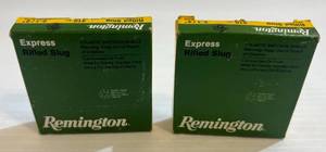 lot 248 image: 2 Boxes Of Remington Rifled Slug  .410 Ga. 2 12 15 Oz Slug (Boxes Full)