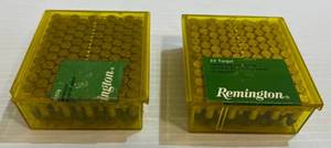 lot 279 image: 2 Cases Of Remington 22 Rimfire Cartridges 1 Hollow point (100 Rounds) 1 Non-Hollow Point (100 Rounds)