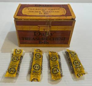 lot 282 image: Daisy Brand Treasure Chest Of Golden Bullseye B-Bs (27 Packs Of BBs)