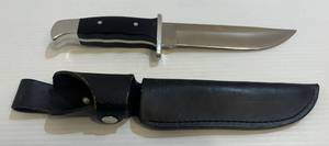 lot 290 image: Buck 124 Frontiersman Knife With Sheath 6 58 Blade