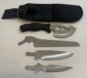 lot 294 image: Schrade Cutlery (Old Timer Switch-It Knife 4 Blades And Sheath)