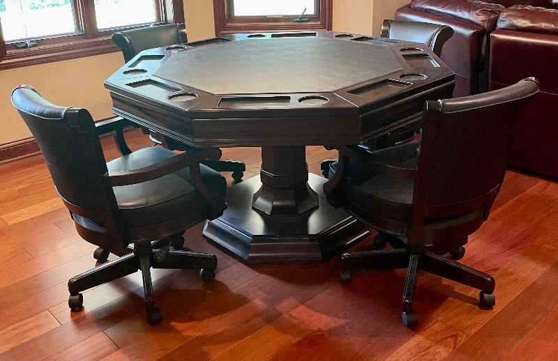 Brunswick poker discount table and chairs