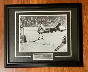 lot 7 image: The Goal - May 10th, 1970 Framed Certified Print Autographed by Bobby Orr