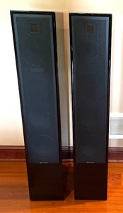 lot 15 image: Three Martin Logan Motion High Performance Speakers and Martin Logan Dynamo 500 Subwoofer