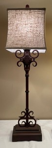 lot 43 image: Pair of Elegant Tall Table Lamps