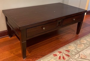 lot 45 image: Coffee Table with 2 Drawers