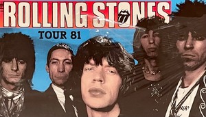 lot 97 image: Vintage 1981 Rolling Stones Tour Poster