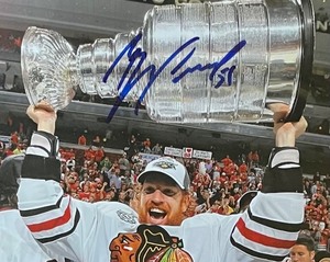 lot 295 image: Chicago Blackhawks Hockey Stanley Cup Championship Framed Photograph Autographed by Brian Campbell