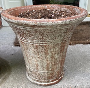 lot 400 image: Pair of Cement Planters