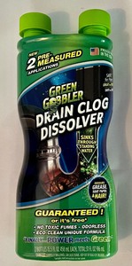 lot 102 image: Two Bottles of Green Gobbler Drain Clog Dissolver