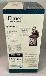 lot 106 image: Patriot Lighting Motion Sensing Wall Mounts