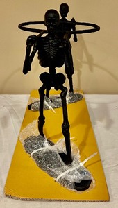 lot 218 image: Pottery Barn Party Skeletons Servers