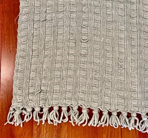 lot 222 image: Beautiful Blue Pottery Barn Throw Blanket