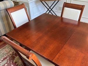 lot 12B image: Gorgeous Cherrywood Dining Room Table and 8 Chairs