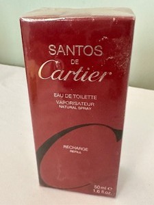 lot 46 image: New Santos De Cartier Eau de Toilette Charge Refill
