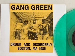 lot 29A image: Gang Green Drunk and Disorderly Boston MA Record LP