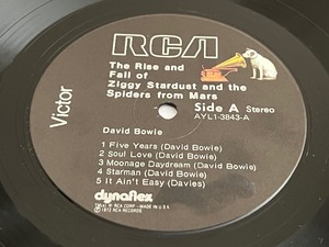lot 71B image: David Bowie The Rise and Fall of Ziggy Stardust and the Spiders from Mars Record LP