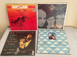 lot 492 image: (4) Record Albums The Best of A Flock of Seagulls, The Infinite Shriekback, Peter Tosh No Nuclear War 