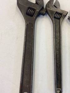 lot 17 image: Adjustable Wrenches