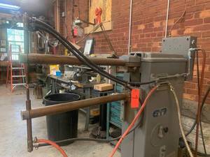 lot 7 image: Heavy Duty Spot Welder mfg by Rex Welder and Engineering Co. Kansas City, USA