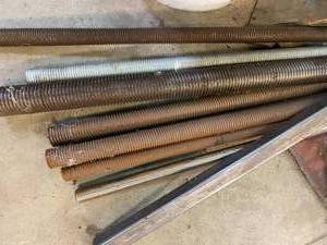 lot 133 image: Scrap Metal and Threaded Rods