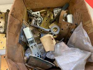 lot 136 image: Assorted Hinges and other Door Parts
