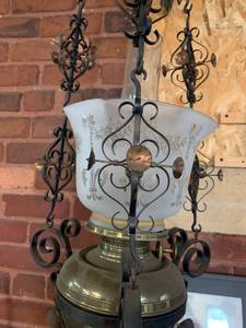 lot 68 image: Handmade Rococo Hanging Light Fixture