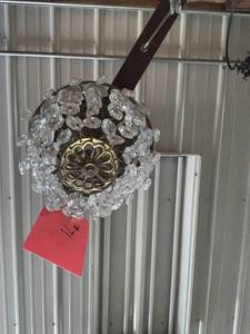 lot 70 image: Crystal Hanging Light