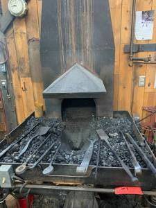 lot 1 image: Custom Built Blacksmith Forge