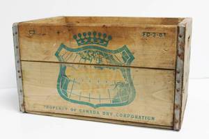 Vintage Canada Dry Wood Crate Measures Approx. 18 X 11 X 12
